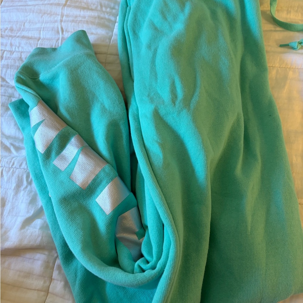 Victoria's Secret Teal Joggers - Picture 2 of 3
